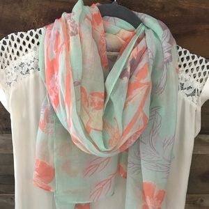 Lovely floral, airy scarf